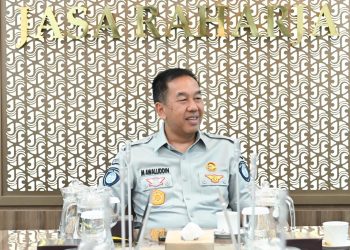 Direktur Utama Jasa Raharja Muhammad Awaluddin saat menerima jajaran DPP Organda di Kantor Pusat Jasa Raharja, Jakarta, Kamis (24/4/2026). (Dok. Humas JR Jambi)