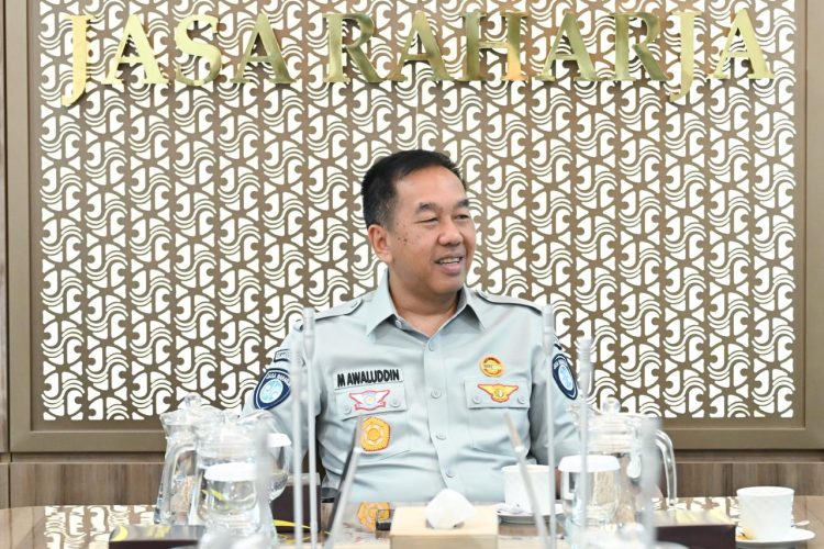 Direktur Utama Jasa Raharja Muhammad Awaluddin saat menerima jajaran DPP Organda di Kantor Pusat Jasa Raharja, Jakarta, Kamis (24/4/2026). (Dok. Humas JR Jambi)