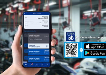 Fitur E-KSG pada aplikasi My Yamaha Motor memungkinkan konsumen mengakses kupon servis gratis secara digital tanpa perlu membawa kupon fisik saat melakukan servis di dealer resmi Yamaha. (Dok. Yamaha)