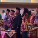 Wakil Ketua I DPRD Kabupaten Blitar M. Rifa’i bersama anggota Komisi II saat menghadiri pengukuhan Pimpinan Dekopinda Kabupaten Blitar periode 2025–2030 di Ruang Candi Penataran, Kantor Bupati Blitar, Sabtu (18/4/2026). (Dok. Humas)