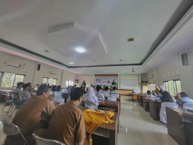 Suasana sosialisasi pencegahan penyalahgunaan narkoba dan judi online yang digelar Polda Jambi bersama Dispora Provinsi Jambi di Kantor Dispora, Selasa (28/4/2026) (Dok. Nahar)