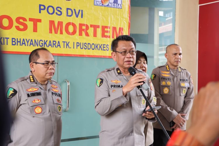 Kepala RS Bhayangkara Tk I Pusdokkes Polri, Brigjen Pol. dr. Prima Heru Yulihartono, dalam pernyataannya, Selasa (28/4/2026). (foto:yola)