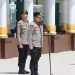 Apel Pengamanan Aksi Unjuk Rasa dipimpin Kapolresta Bengkulu, Rahmad Hidayat. (Foto:Yl)