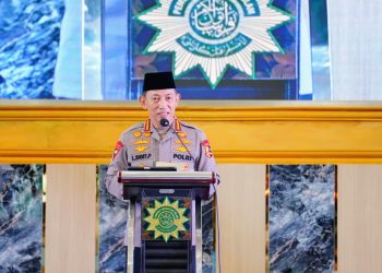 Kapolri hadiri acara opening ceremony Muktamar XIV Pemuda Persatuan Islam (PERSIS) di Hotel Sutan Raja, Soreang, Kabupaten Bandung, Jawa Barat, Sabtu (25/4/2026). (Foto:yola)