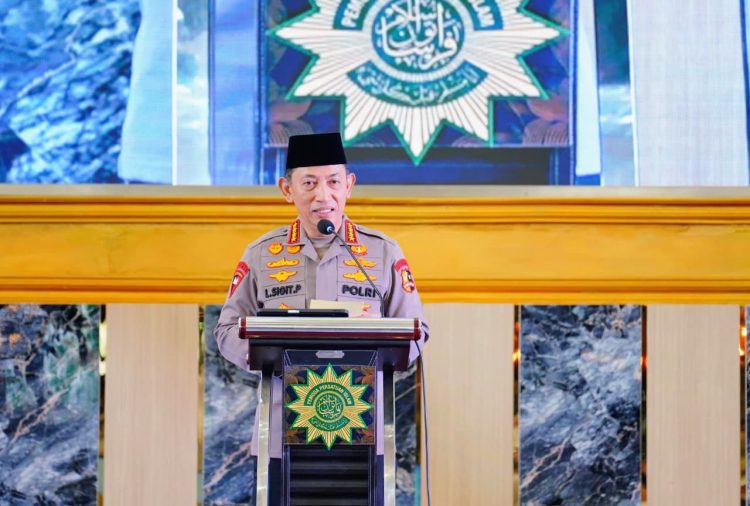 Kapolri hadiri acara opening ceremony Muktamar XIV Pemuda Persatuan Islam (PERSIS) di Hotel Sutan Raja, Soreang, Kabupaten Bandung, Jawa Barat, Sabtu (25/4/2026). (Foto:yola)