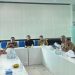 Kepala Dinas PUTR Provinsi Jambi Muzakir bersama jajaran mengikuti rapat pembahasan infrastruktur dalam kunjungan kerja reses anggota DPR RI Dapil Jambi di Aula Bappeda Provinsi Jambi, Senin (27/4/2026). (Dok. Stepanus)