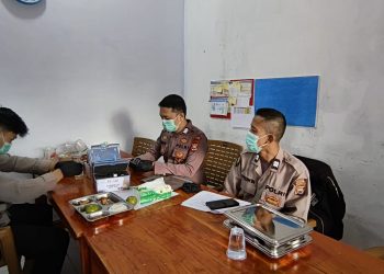 Sidokkes Polres Kepahiang melaksanakan kegiatan pemeriksaan Food Security di Dapur MBG SPPG Polres Kepahiang, Kamis (7/5/2026). (Foto:ist)