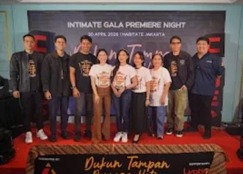 Tim produksi dan pemeran menghadiri acara gala premiere micro drama “Dukun Tampan Penjaga Hati” di Jakarta, Rabu (30/4/2026) (Dok. Seputarmusikindo)