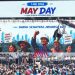 Presiden Prabowo Subianto menyampaikan pidato pada peringatan Hari Buruh Internasional (May Day) 2026 di Jakarta, Jumat (1/5/2026). (Dok. Biro Humas Kemnaker)