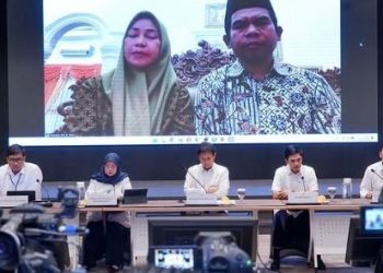 Menkes Saat Pertemuan daring Bersama Keluarga Almarhumah/Biro Biro Komunikasi dan Informasi Publik/Kemenkes. (Dok. Arif)