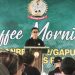 Danrem 042/Garuda Putih Brigjen TNI Yamin memberikan sambutan saat kegiatan coffee morning bersama insan pers di Jambi, Kamis (7/5/2026). (Dok. Nahar)