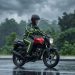 ILusrasi Pengendara sepeda motor melintas saat hujan mengguyur kawasan jalan raya di Kota Jambi. (Dok. Sinsen)