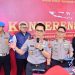 Kapolda Jambi Irjen Pol. Krisno H. Siregar memberikan keterangan kepada wartawan terkait pengungkapan kasus peredaran narkotika jaringan Riau-Jambi di Mapolda Jambi, Senin (11/5/2026). (Dok. Redaksi)