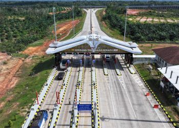 Suasana Gerbang Tol Muaro Sebapo di ruas Tol Betung–Tempino–Jambi (Dok. Humas HK)