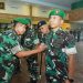 Danrem 042/Gapu Brigjen TNI Nyamin memimpin serah terima jabatan Kasrem dan Kasipers Korem 042/Gapu di Balai Prajurit Korem 042/Gapu, Jambi, Jumat (15/5/2026). (Dok. Penrem)