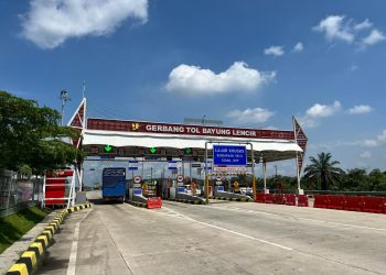 Gerbang Tol Bayung Lencir di ruas Tol Betung–Tempino–Jambi (Dok. Humas HK)