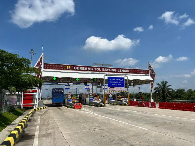 Gerbang Tol Bayung Lencir di ruas Tol Betung–Tempino–Jambi (Dok. Humas HK)