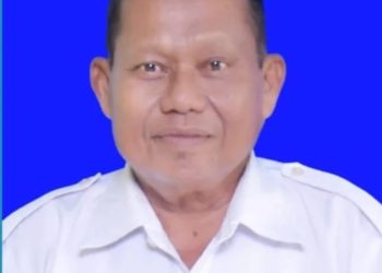Kepala Desa Tanjung Mulya, Wardoyo. (Foto:Dede)