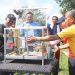 Kapolda Bengkulu Jalan Santai Bersama Buruh, di Lapangan Golf merah putih, Jumat (1/5/2026). (Foto:yola)
